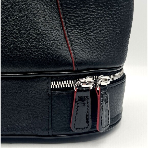 City Block Collection Brighton Black Leather Python Frame Purse Shoulder Strap - Picture 8 of 16